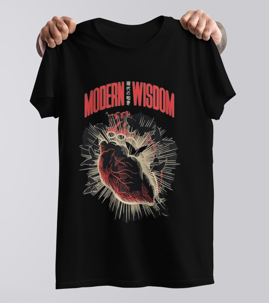 Modern Wisdom Bursting Heart T-Shirt