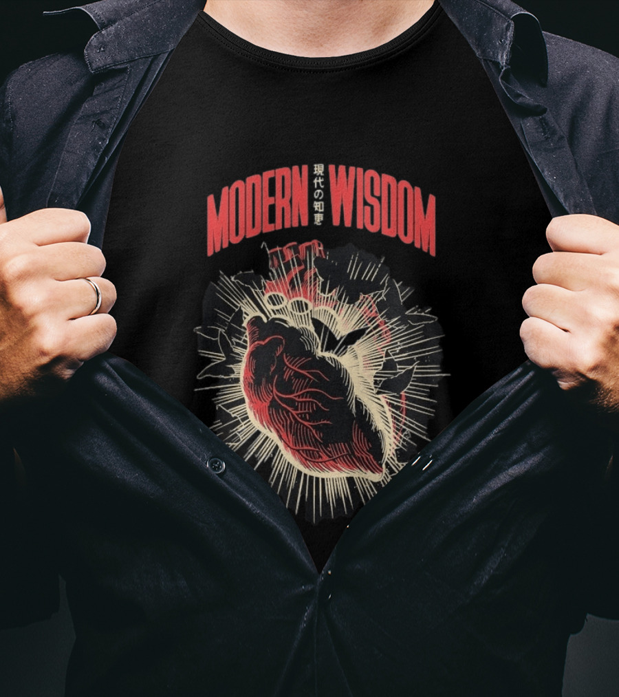 Modern Wisdom Bursting Heart T-Shirt