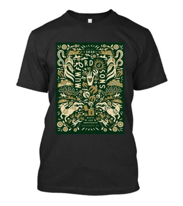 July 31 2026 Mumford And Sons Mystic Lake Amphitheater Minneapolis MN T-Shirt
