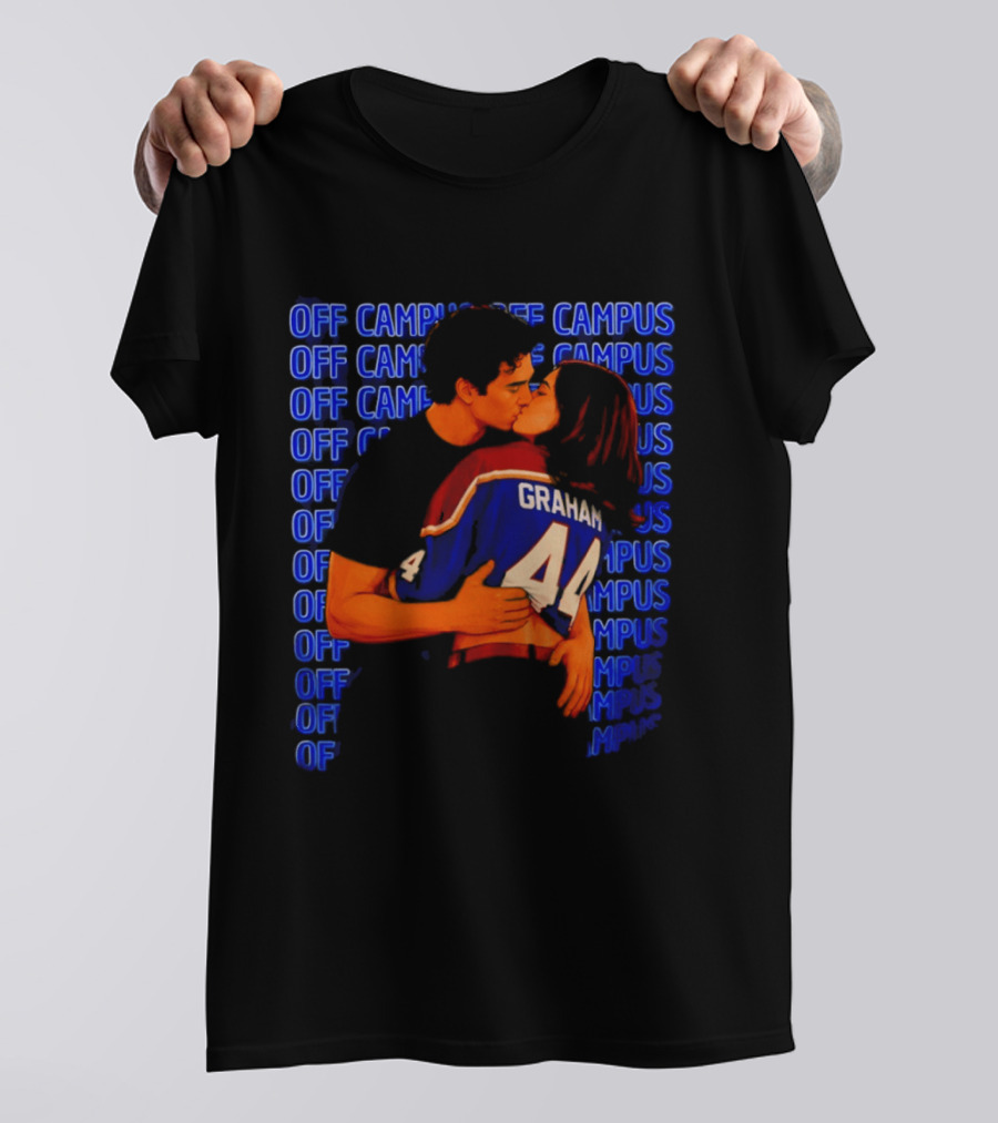 Off Campus Graham And Hannah Hockey Romance Kissing Scene T-Shirt