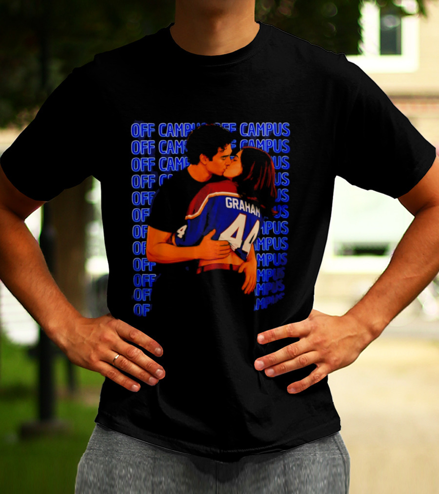 Off Campus Graham And Hannah Hockey Romance Kissing Scene T-Shirt