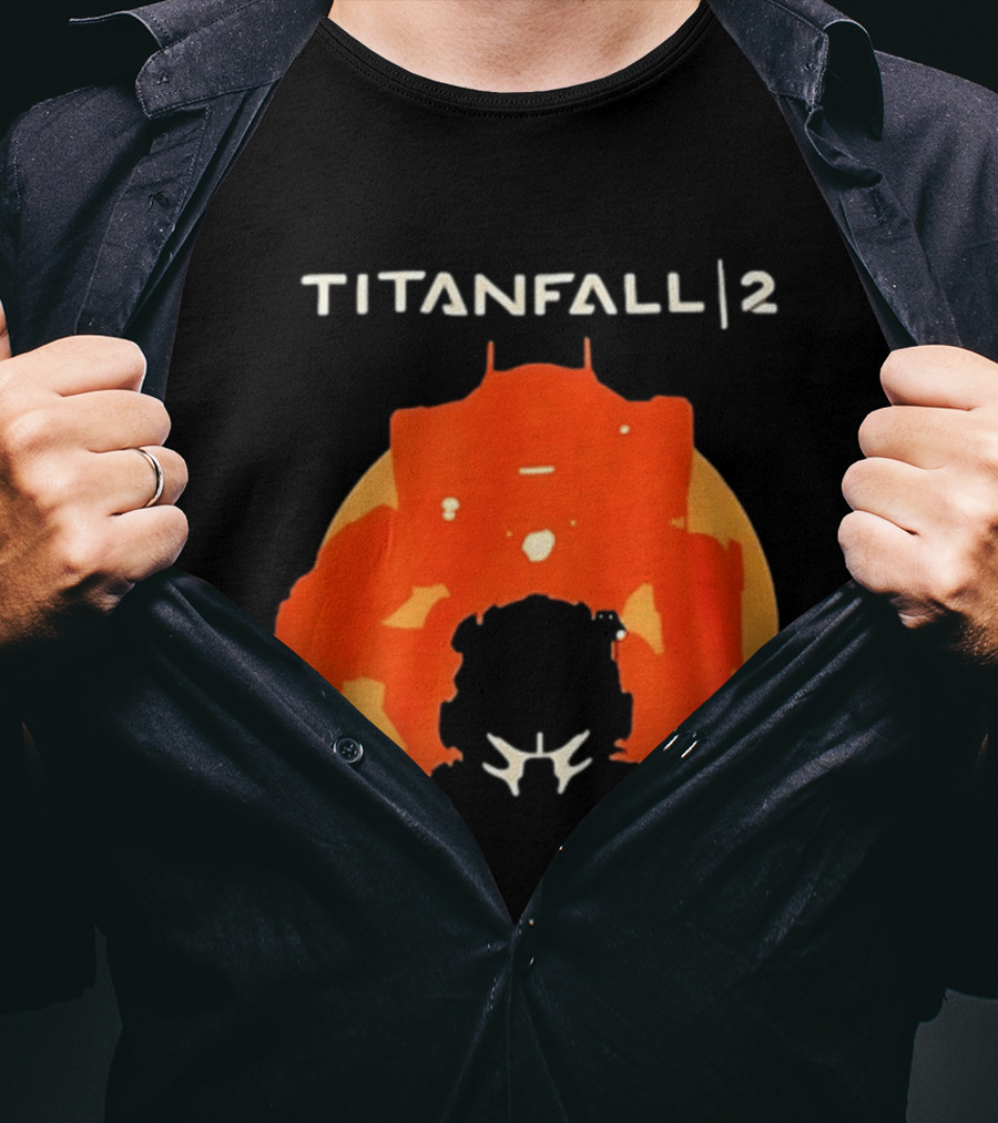 Rip Vince Zampella Titanfall 2 Orange Mech T-Shirt
