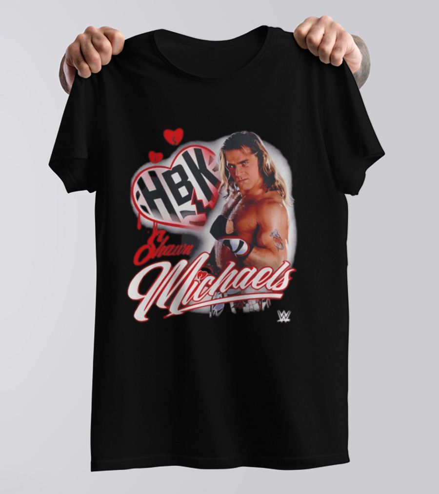 Shawn Michaels WWE HBK Heartbreak Kid Wrestling T-Shirt