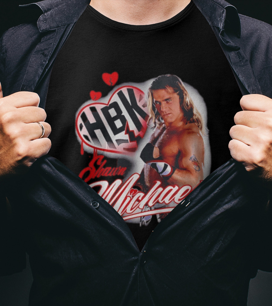 Shawn Michaels WWE HBK Heartbreak Kid Wrestling T-Shirt
