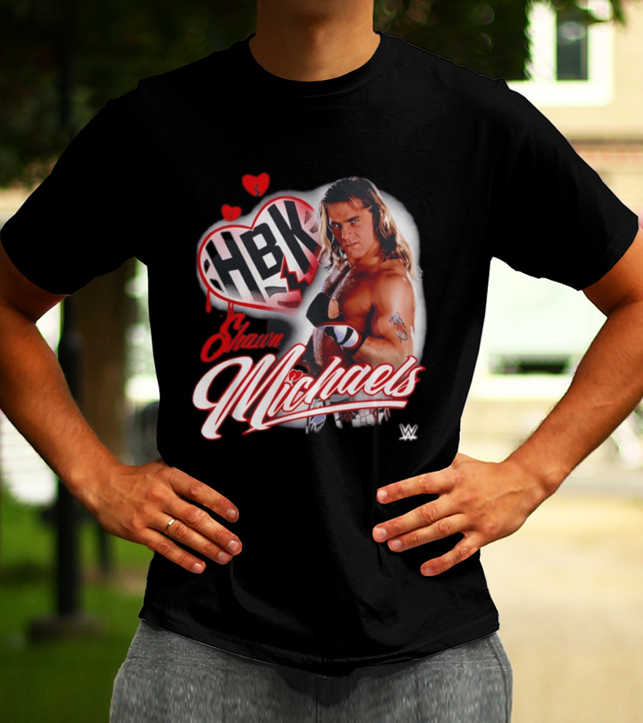Shawn Michaels WWE HBK Heartbreak Kid Wrestling T-Shirt