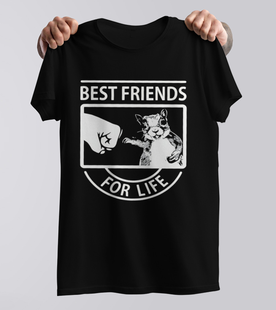 Best Friends For Life Squirrel Fist Bump T-Shirt