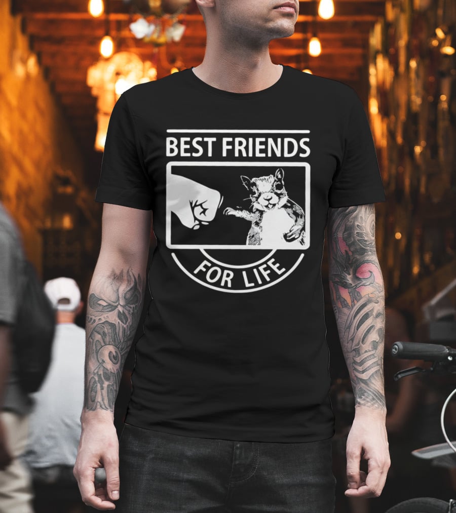 Best Friends For Life Squirrel Fist Bump T-Shirt