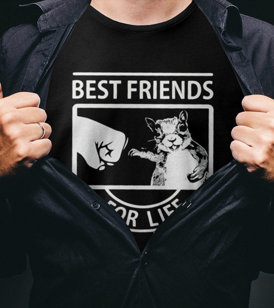 Best Friends For Life Squirrel Fist Bump T-Shirt