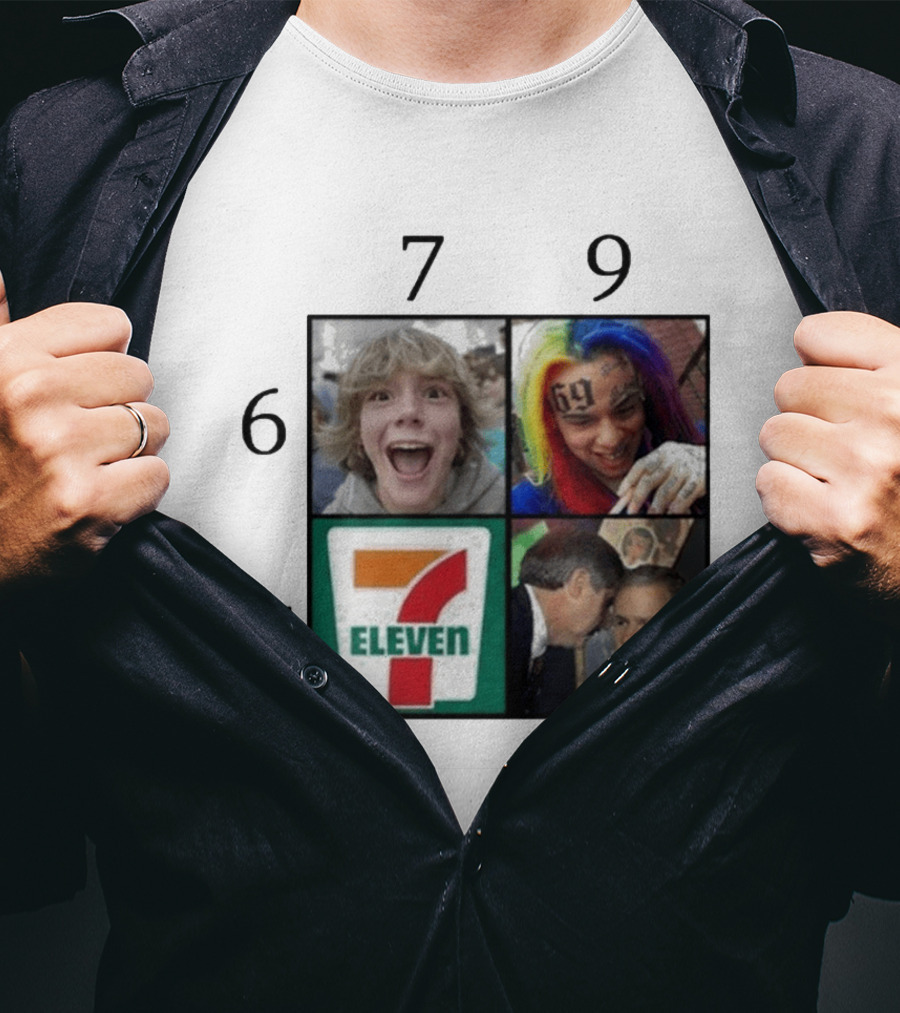 6 7 9 11 6ix9ine George Bush 7 Eleven T-Shirt
