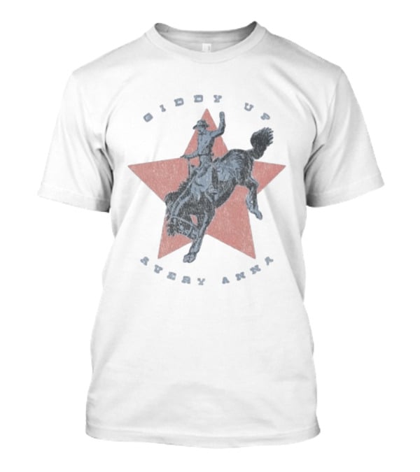 Giddy Up Avery Anna Star Rodeo Cowboy T-Shirt