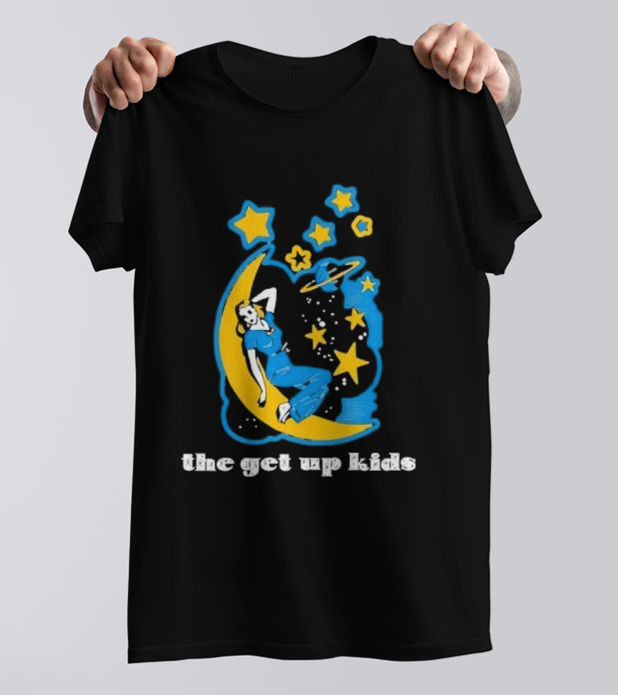 The Get Up Kids Woman On Crescent Moon With Stars T-Shirt