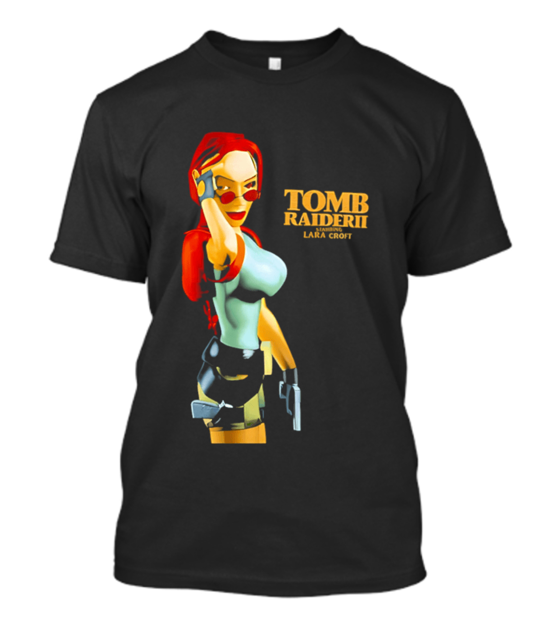 Lara Croft Tomb Raider II Starring Iconic Video Game T-Shirt