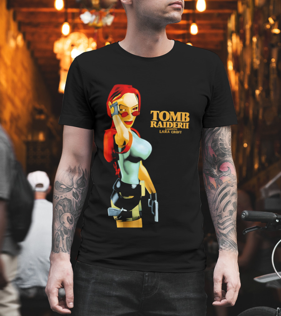 Lara Croft Tomb Raider II Starring Iconic Video Game T-Shirt