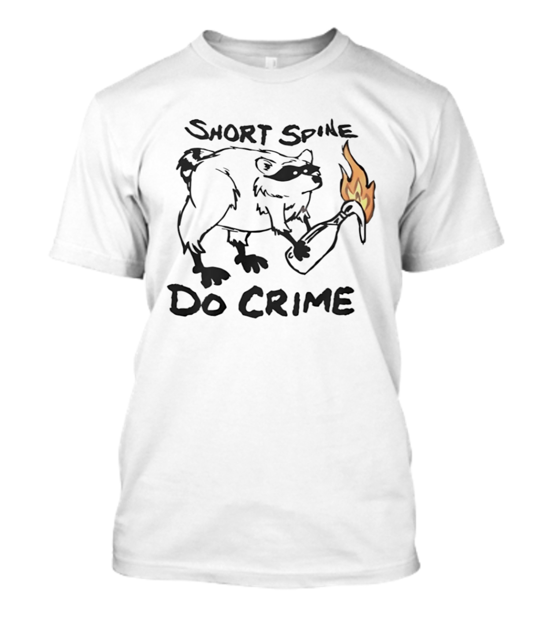 Short Spine Do Crime Jimothy Flame Bear T-Shirt