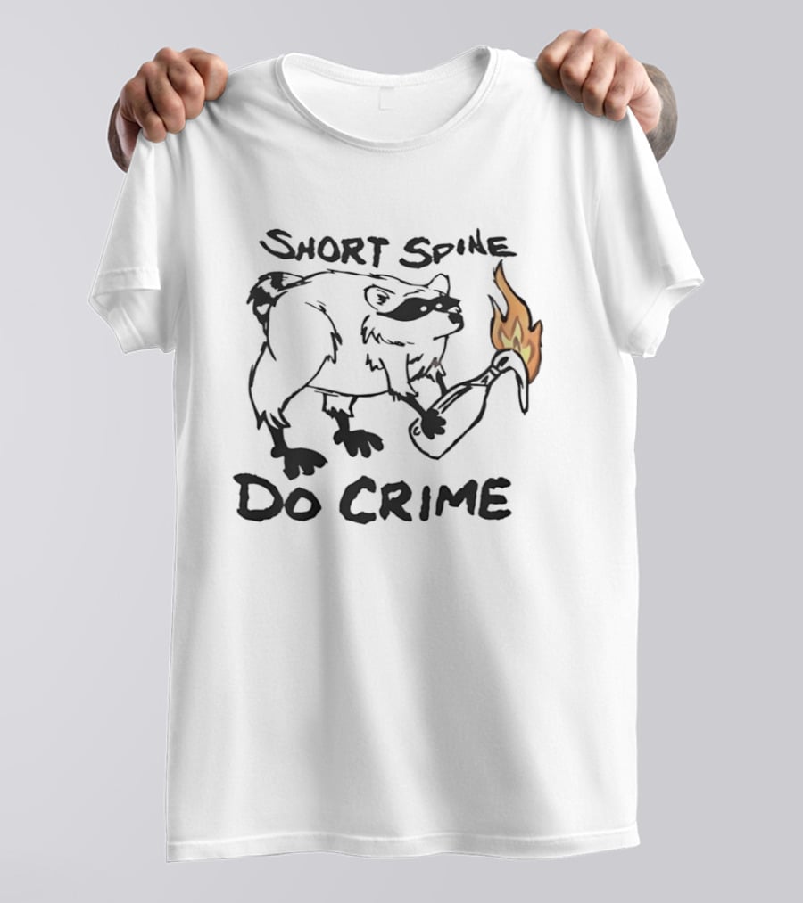 Short Spine Do Crime Jimothy Flame Bear T-Shirt