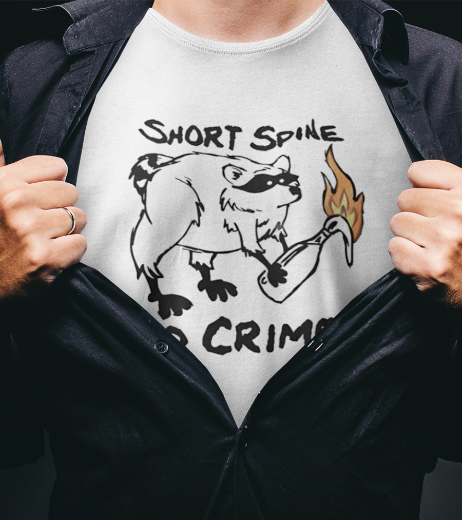 Short Spine Do Crime Jimothy Flame Bear T-Shirt