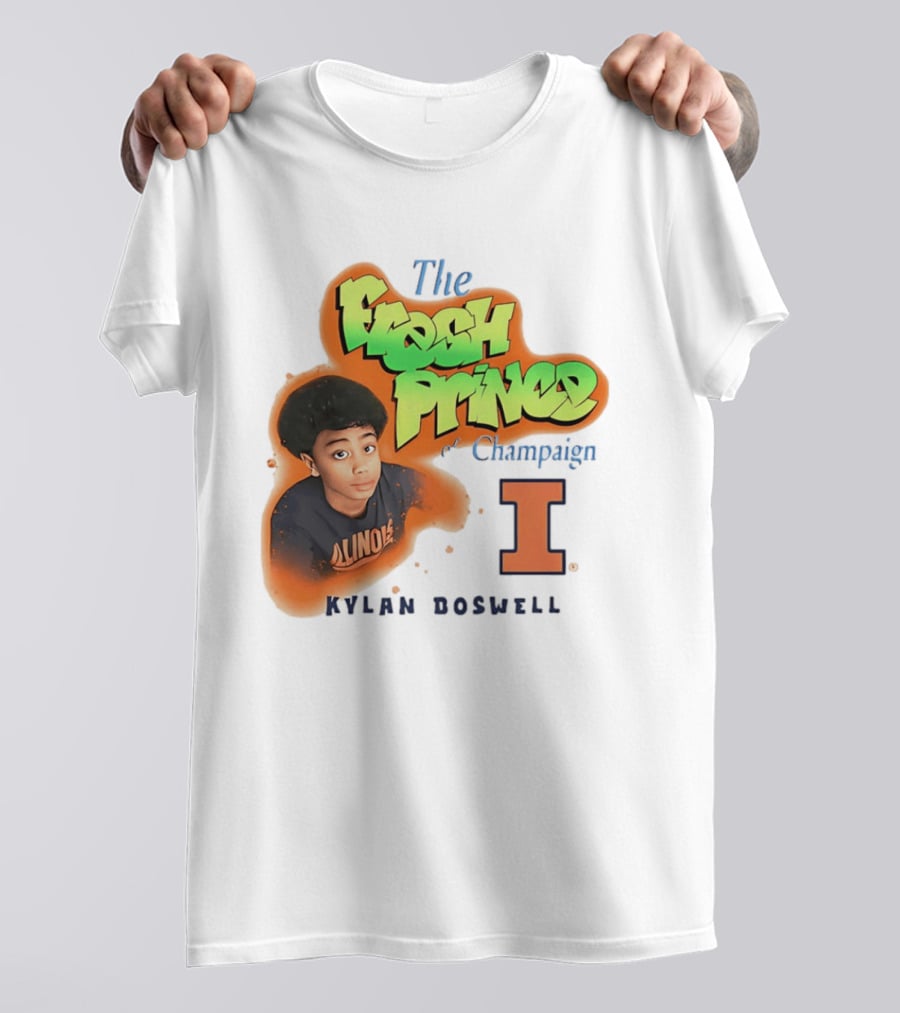 Kylan Boswell Illinois Fighting Illini The Fresh Prince Of Champaign T-Shirt