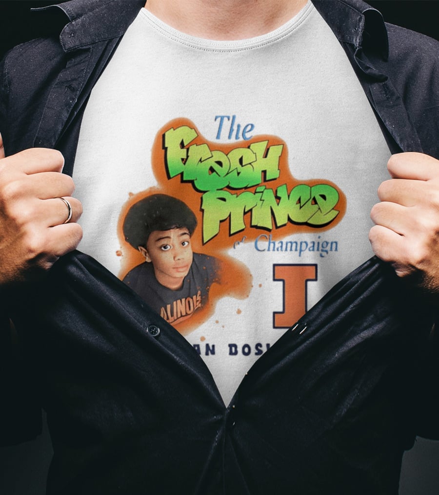 Kylan Boswell Illinois Fighting Illini The Fresh Prince Of Champaign T-Shirt