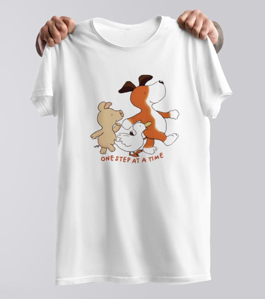 Dog Pig And Duck One Step At A Time T-Shirt
