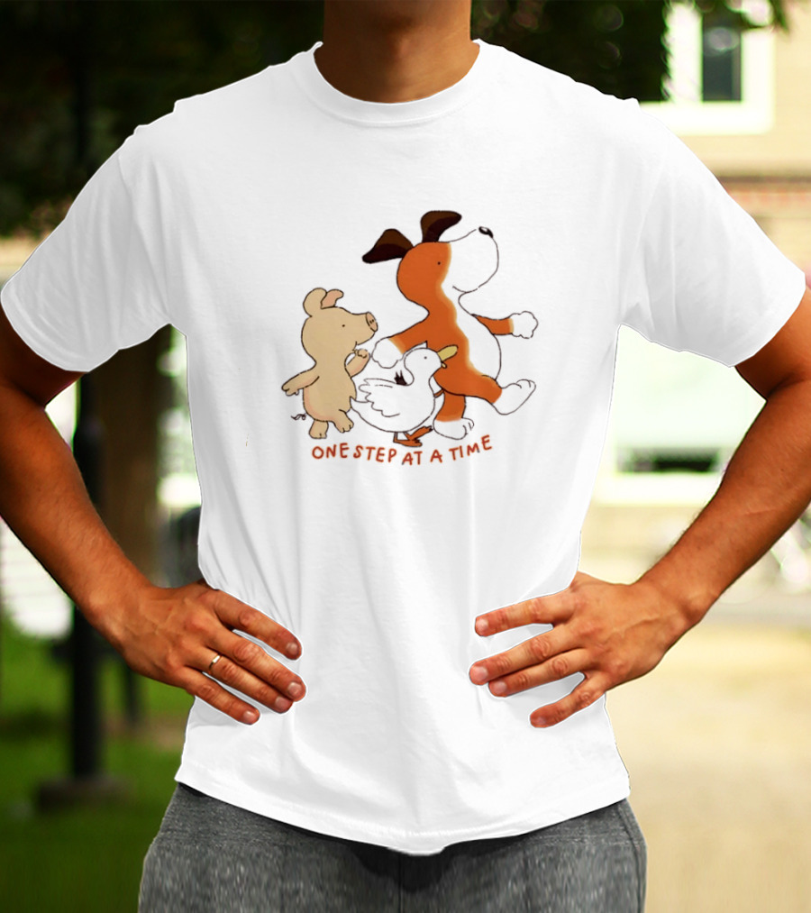 Dog Pig And Duck One Step At A Time T-Shirt