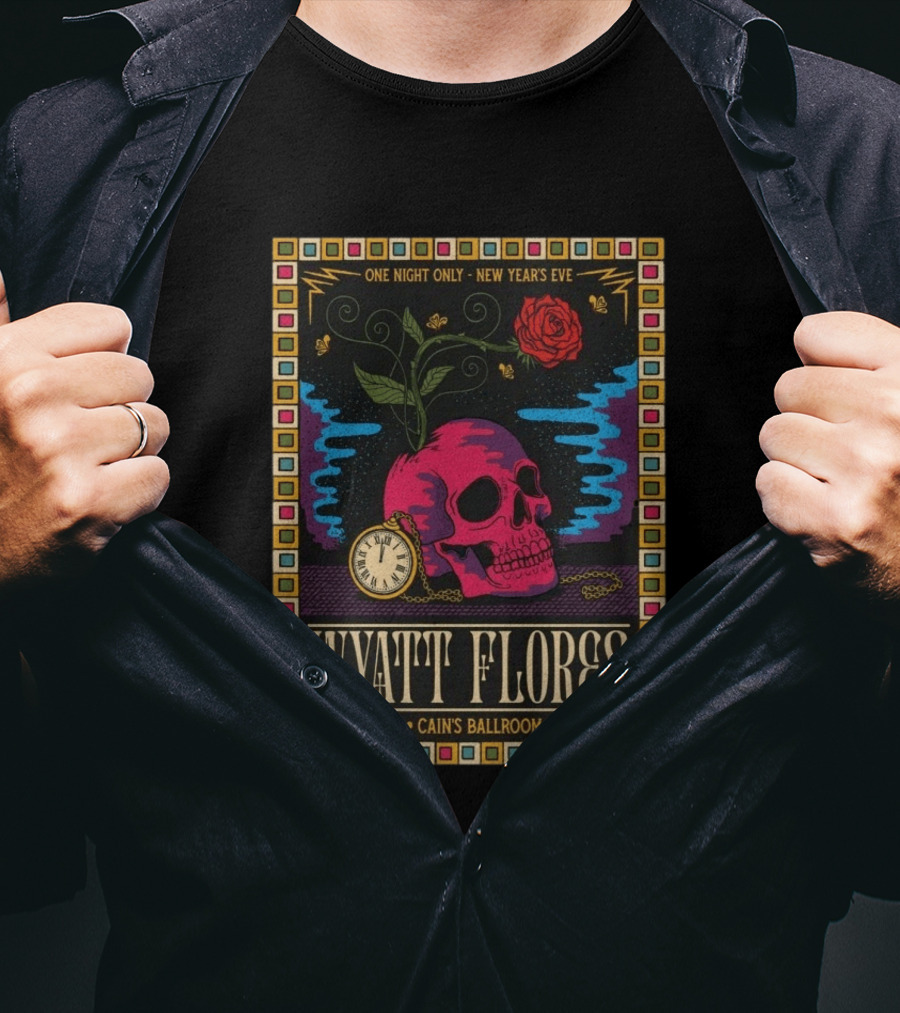 Wyatt Flores New Year's Eve Concert 2026 Cain's Ballroom Tulsa OK T-Shirt