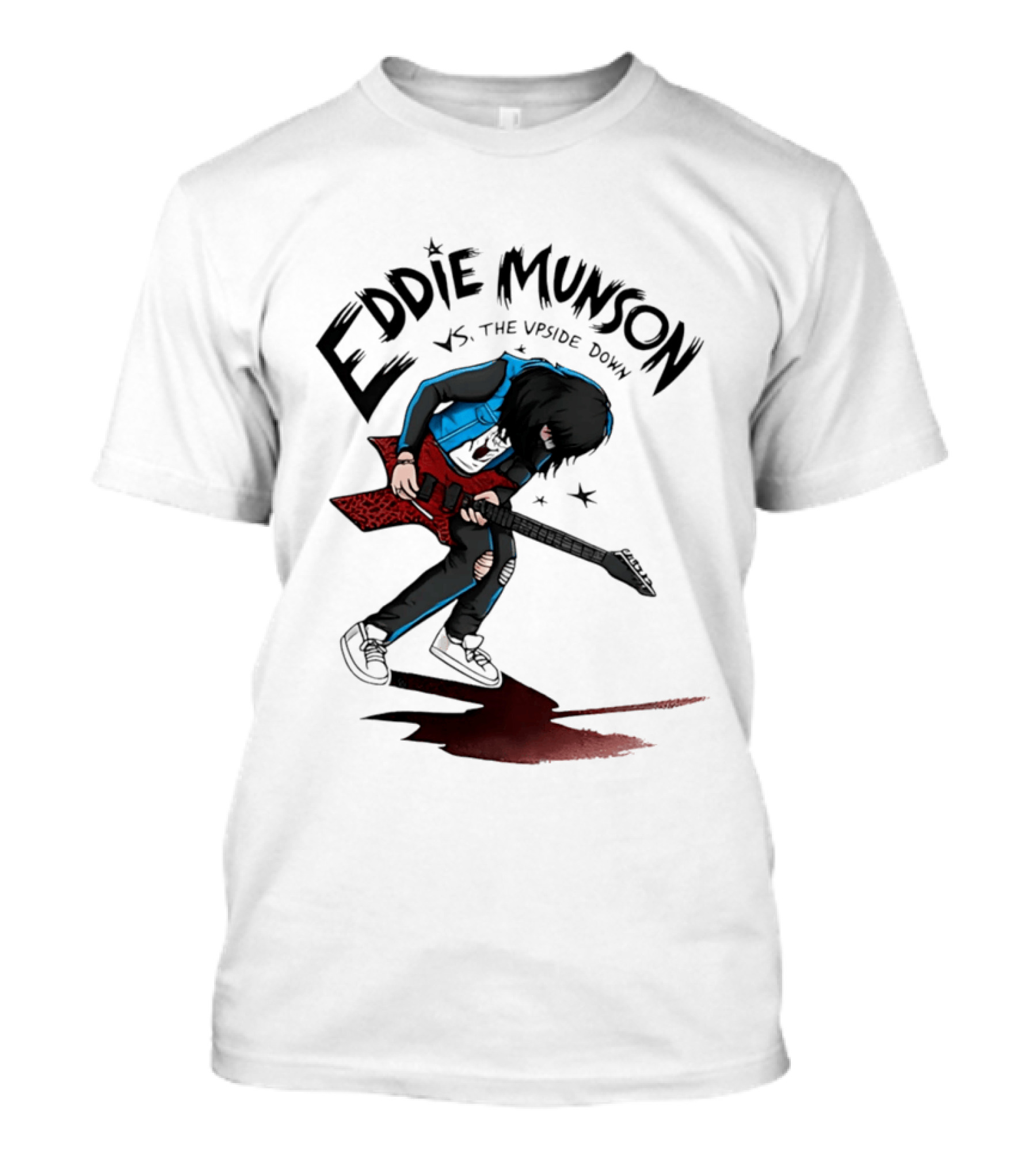 Eddie Munson Vs The Upside Down Stranger Things Guitar Battle Scene T-Shirt