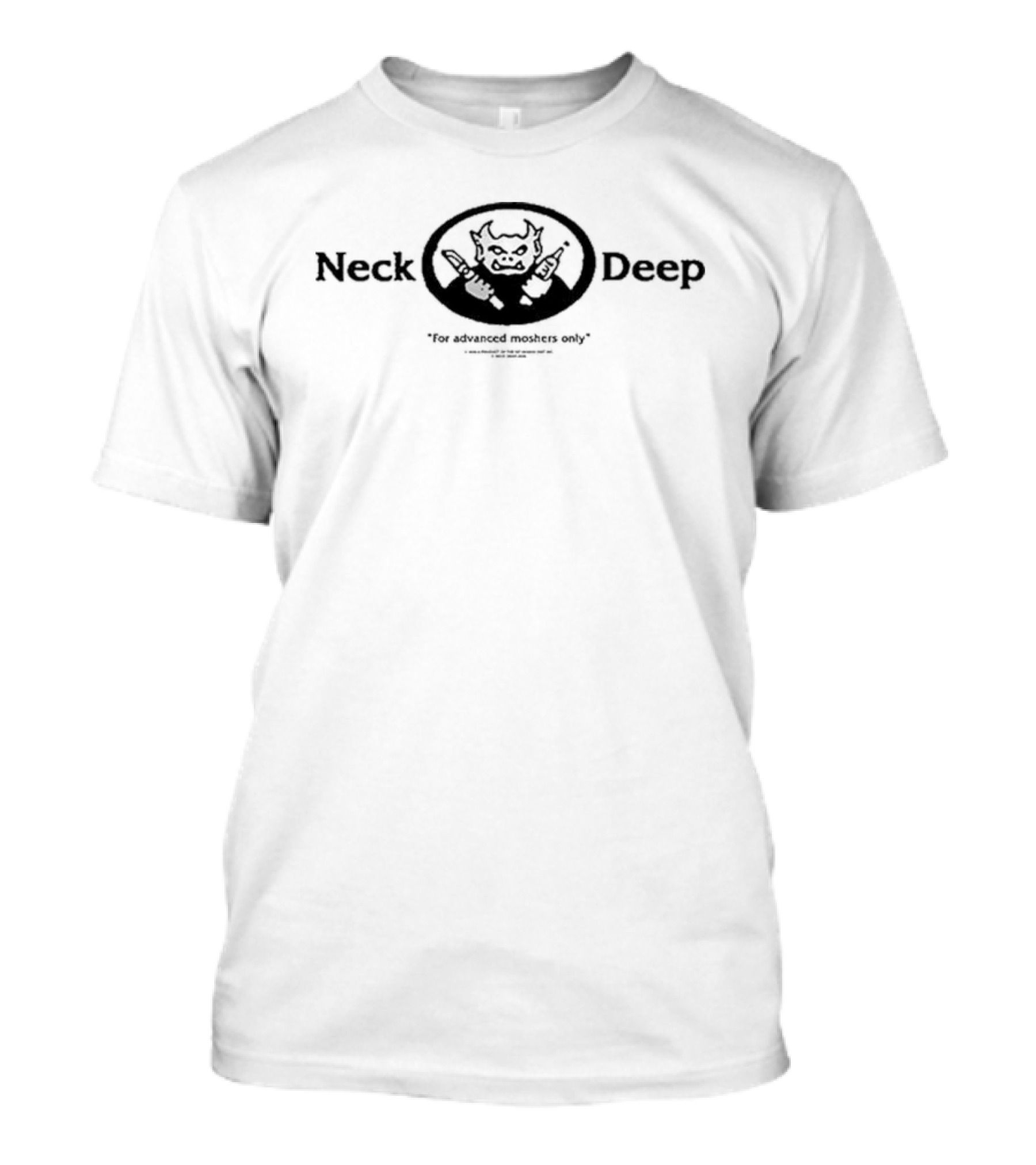 Neck Deep Gargoyle For Advanced Moshers Only Woodmark T-Shirt