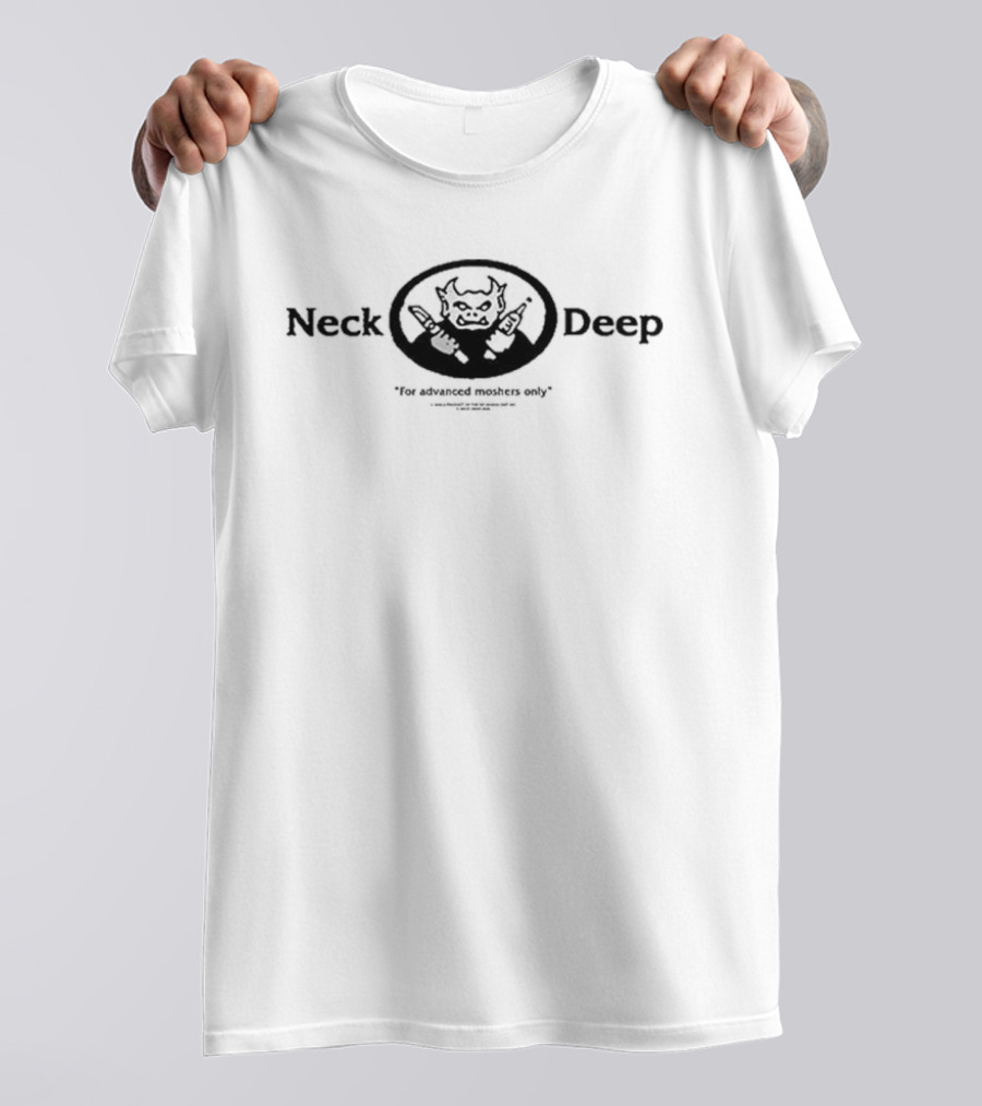 Neck Deep Gargoyle For Advanced Moshers Only Woodmark T-Shirt