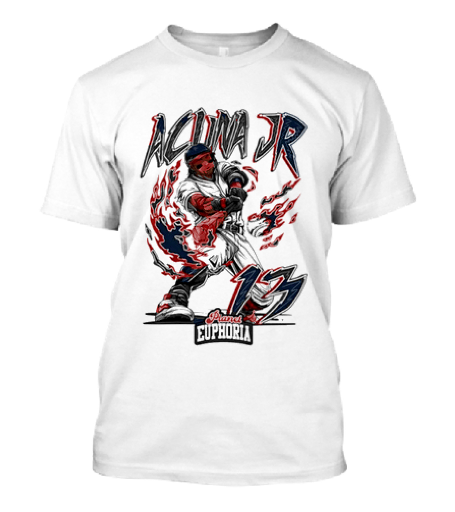 Acuna Jr 13 Euphoria Atlanta Braves T-Shirt