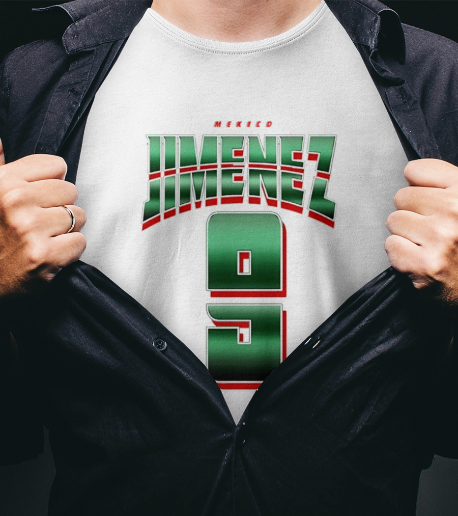 Mexico Jimenez 9 El Tri Number Name T-Shirt