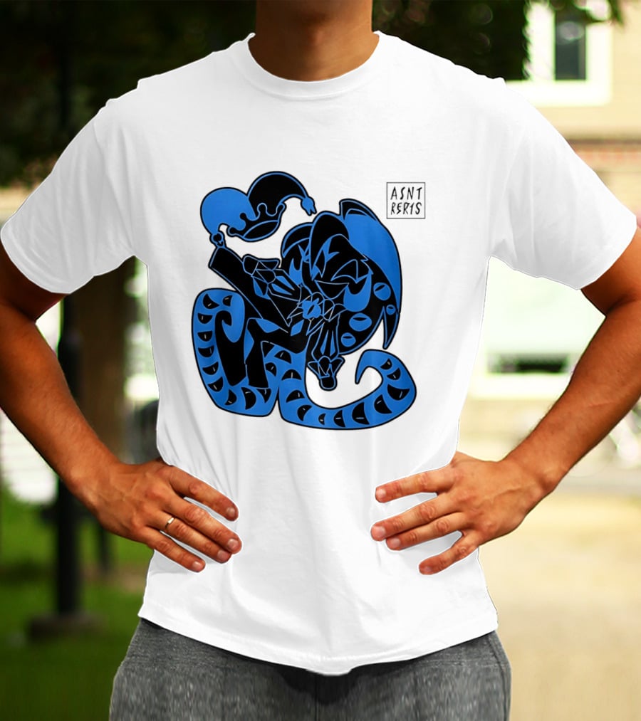 Shadow Milk Cookie Run A4NT Peeking Jester Snake T-Shirt