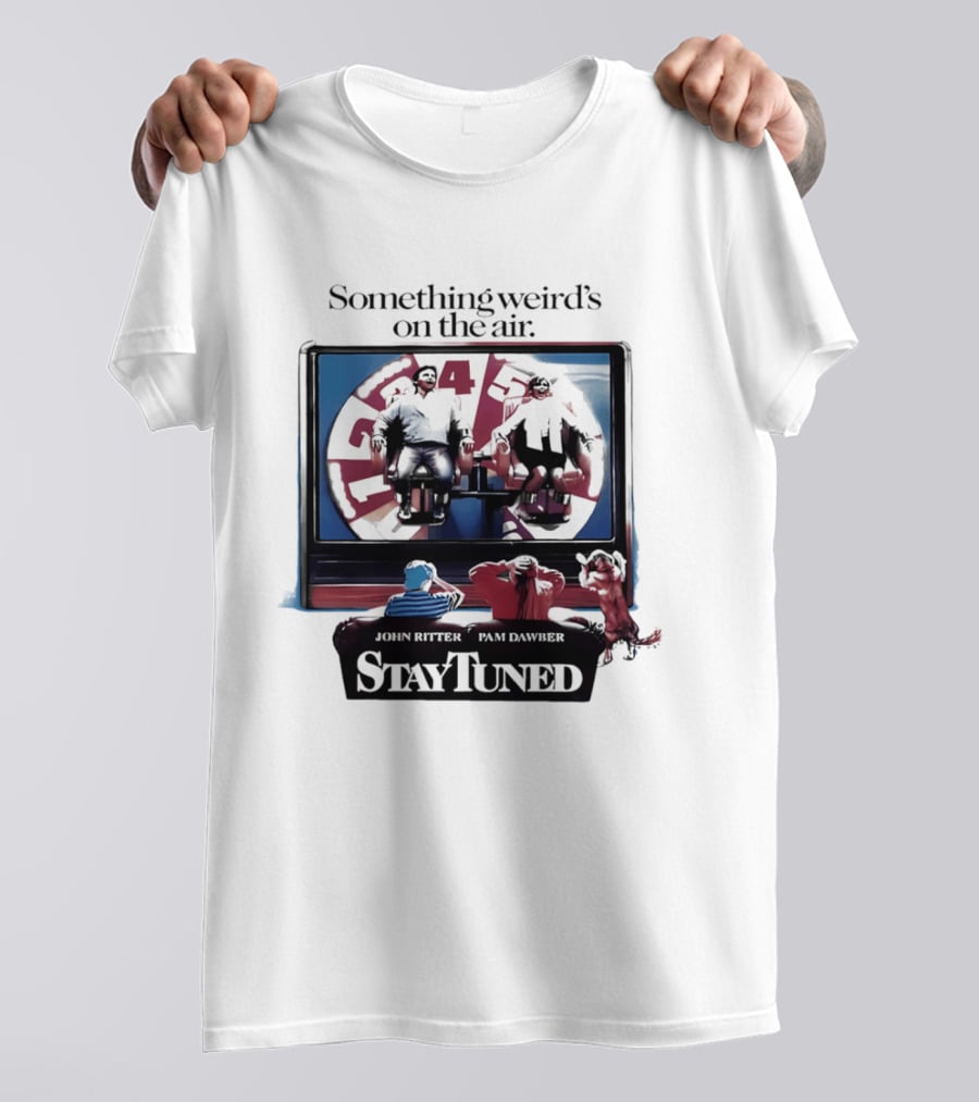 Stay Tuned Something Weird's On The Air John Ritter Pam Dawber T-Shirt