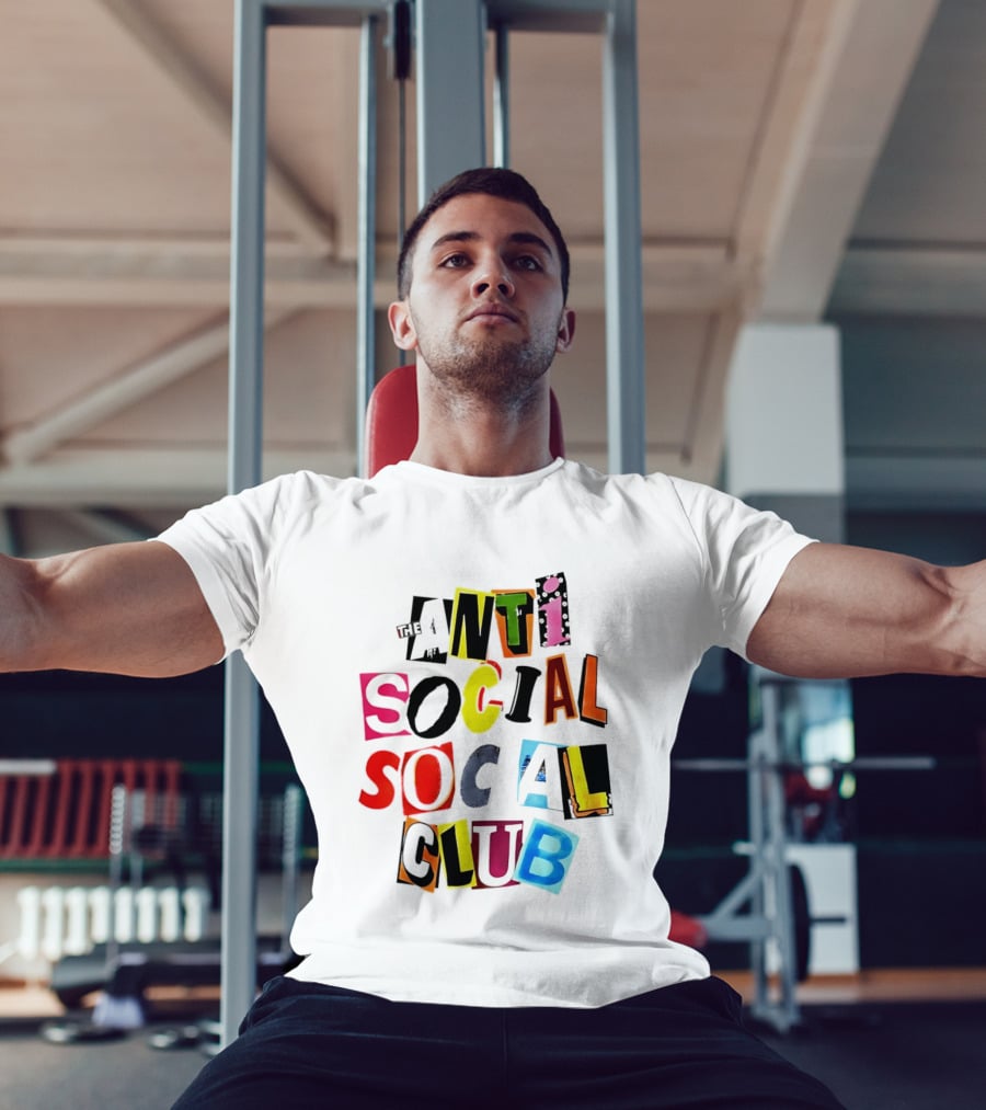 The Anti Social Social Club ASSC Collage Colorful T-Shirt