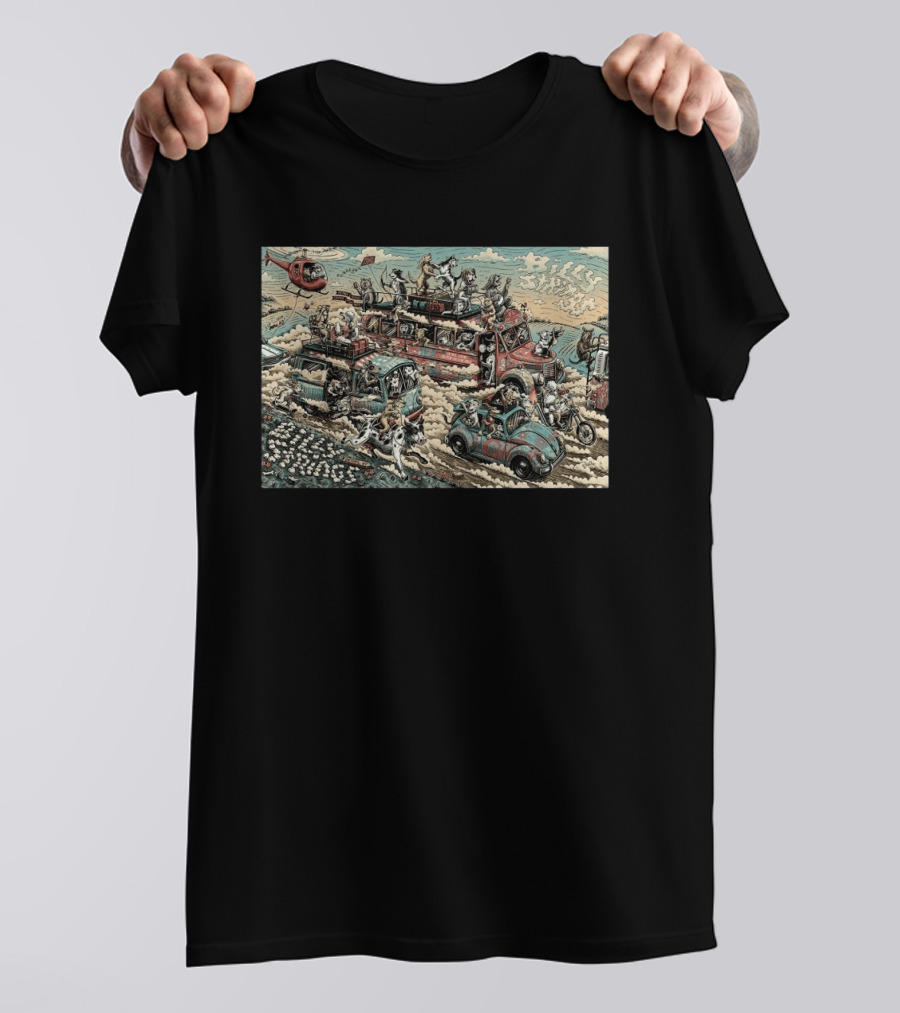 Billy Strings Bethel Woods Center 2026 Event By Dylan Goldberger With Dogs And Cars T-Shirt