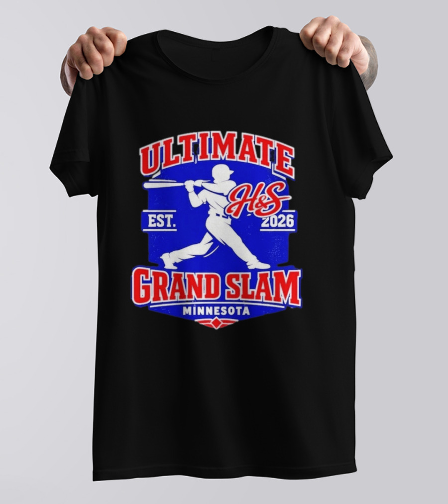 Ultimate H&S Grand Slam Baseball Minnesota Est 2026 T-Shirt