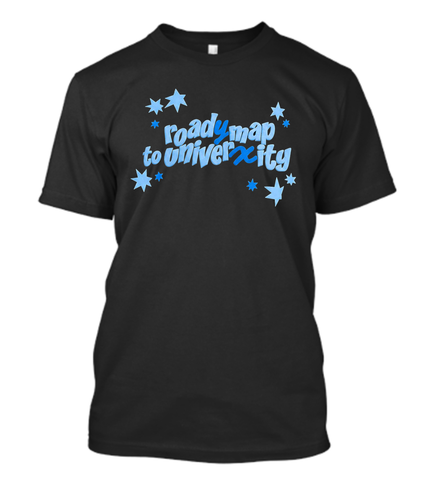 Roady Map To Univerxity With Stars T-Shirt