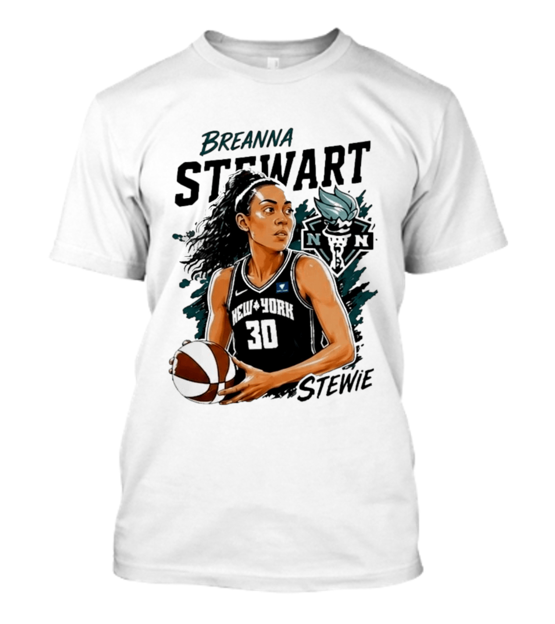Breanna Stewart New York Liberty Stewie 30 Basketball Star T-Shirt