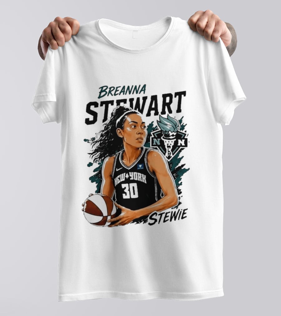 Breanna Stewart New York Liberty Stewie 30 Basketball Star T-Shirt