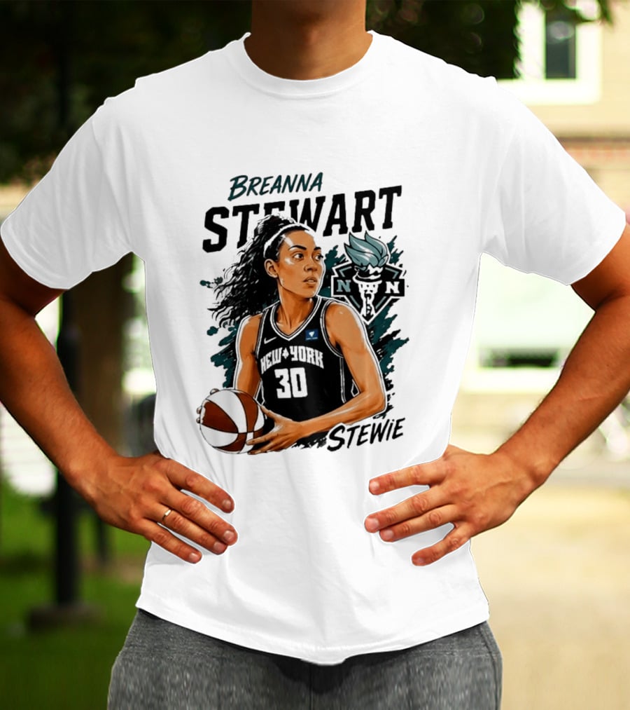 Breanna Stewart New York Liberty Stewie 30 Basketball Star T-Shirt