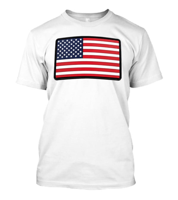 Dan Cevette American Flag Hat United States Stars And Stripes T-Shirt