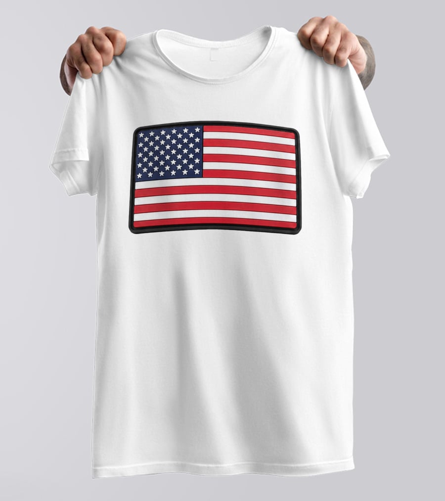 Dan Cevette American Flag Hat United States Stars And Stripes T-Shirt