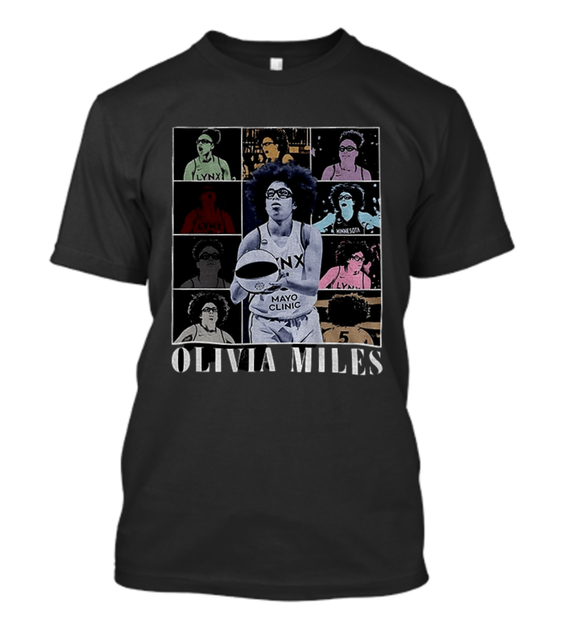 Olivia Miles Minnesota Lynx WNBA Mayo Clinic Basketball The Eras Tour T-Shirt
