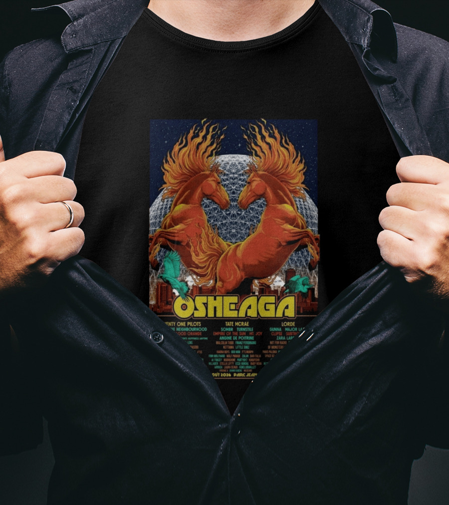 Osheaga Montreal QC 2026 Twenty One Pilots Lorde Concert Parc Jean Drapeau Limited Edition T-Shirt