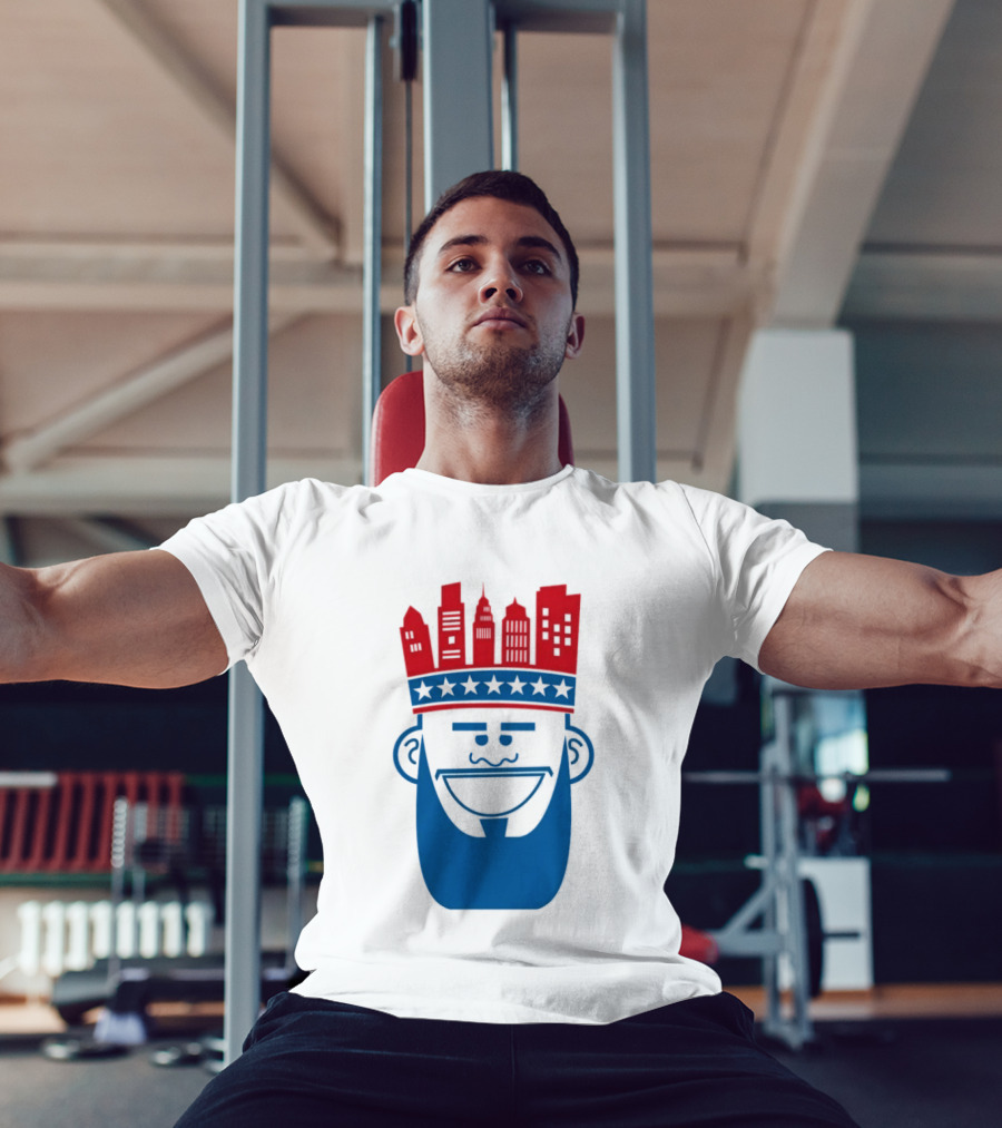 Lebron James Philadelphia 76ers Philly King Skyline Crown T-Shirt