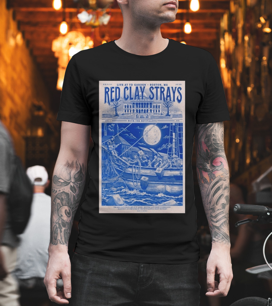 Live At TD Garden Boston MA August 1 2026 Red Clay Strays With The Revivalists T-Shirt