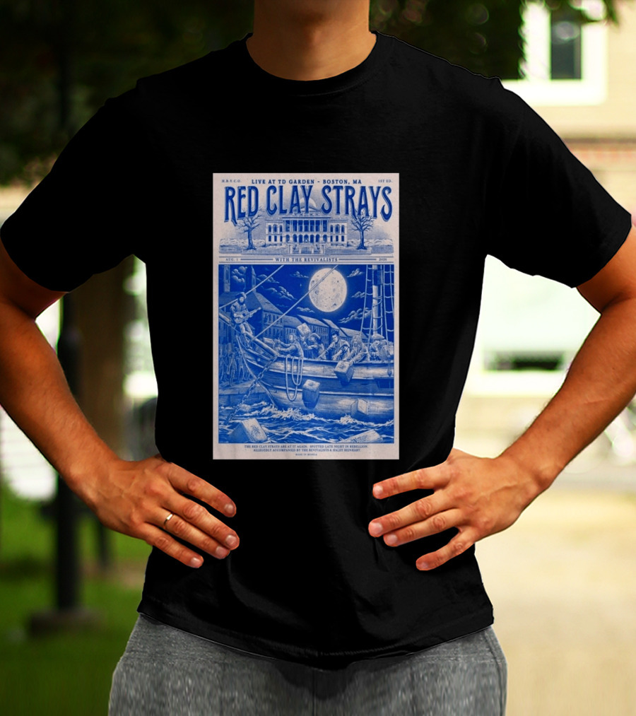Live At TD Garden Boston MA August 1 2026 Red Clay Strays With The Revivalists T-Shirt