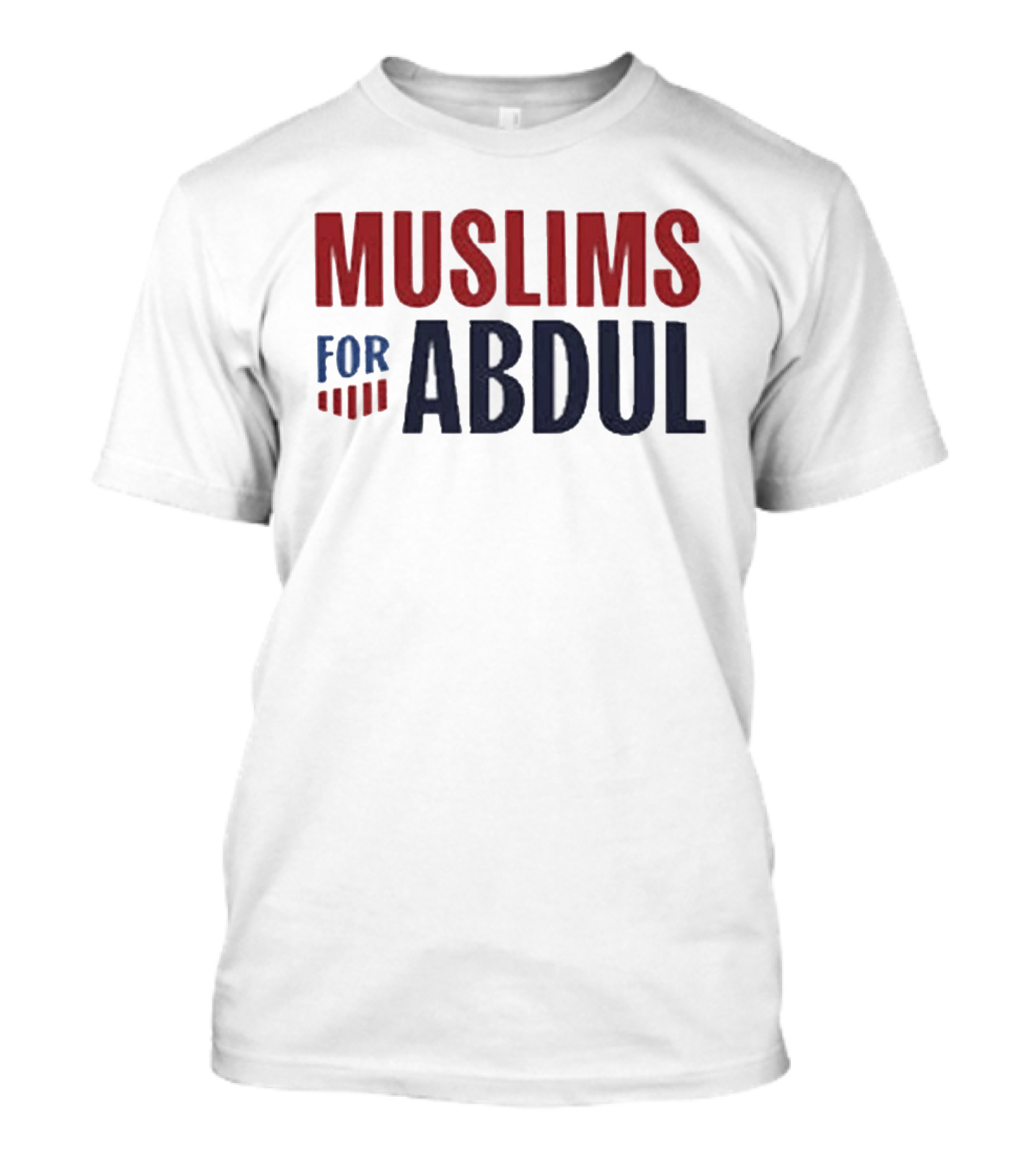 Muslims For Abdul 2026 Election Support Red And Blue T-Shirt