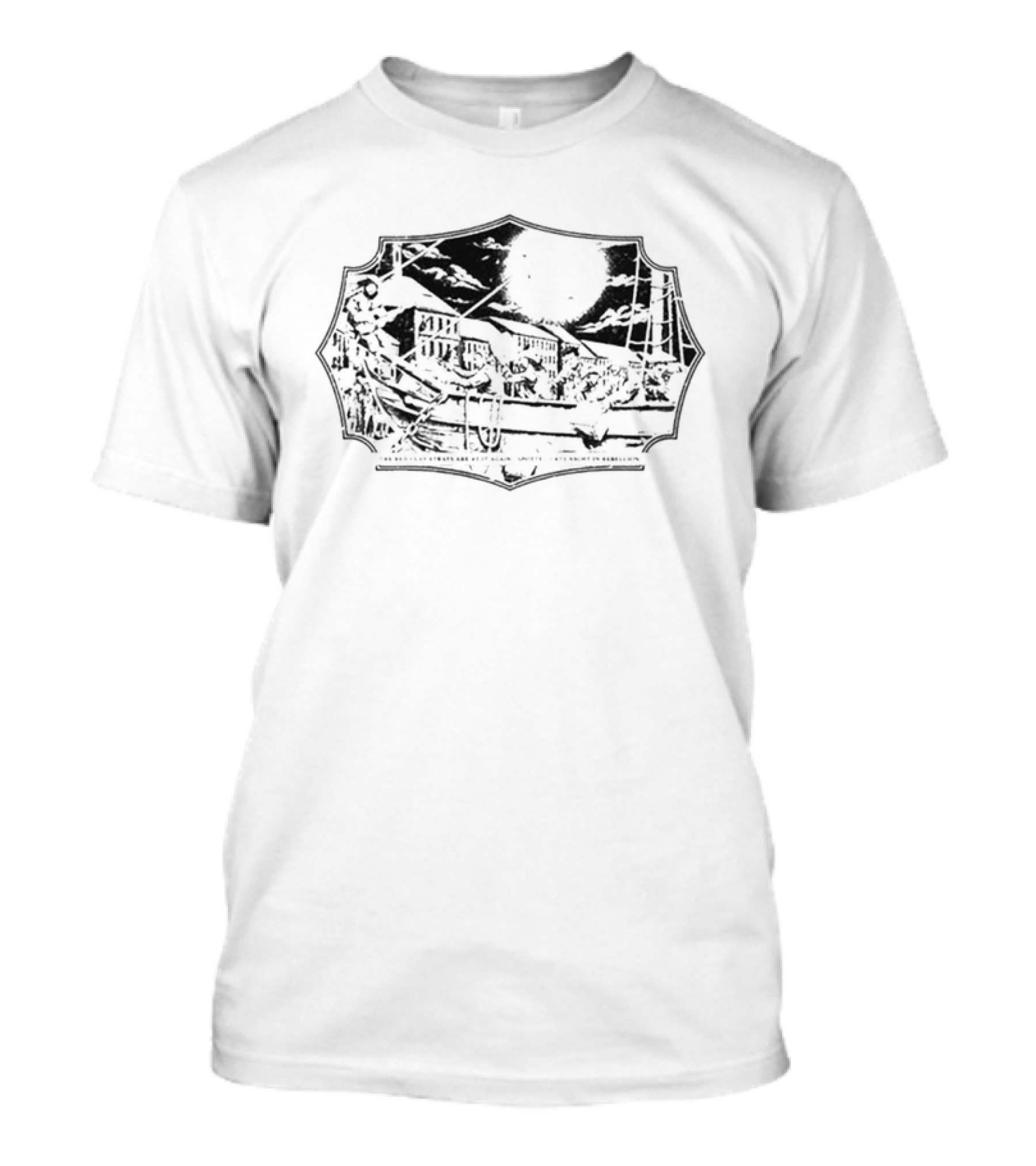Red Clay Strays Boston 2026 Moonlit Riverfront Scene T-Shirt
