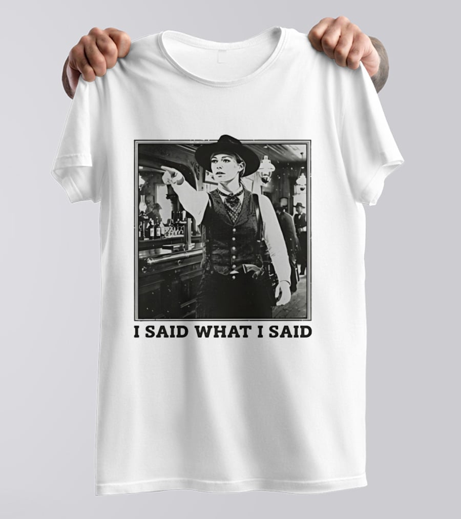 Sophie Cunningham Cowgirl I Said What I Said Indiana Fever T-Shirt