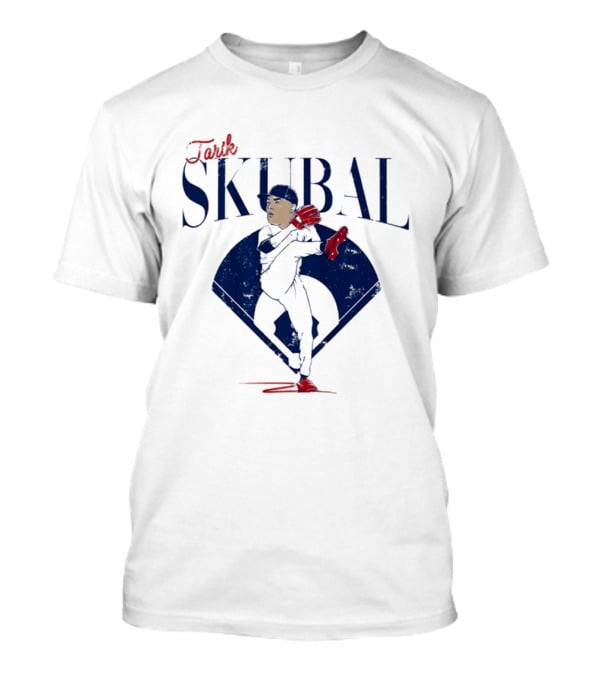 Tarik Skubal Pitcher Caricature MLB Dodgers T-Shirt